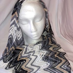 Infinity Silver & Gold Scarf
